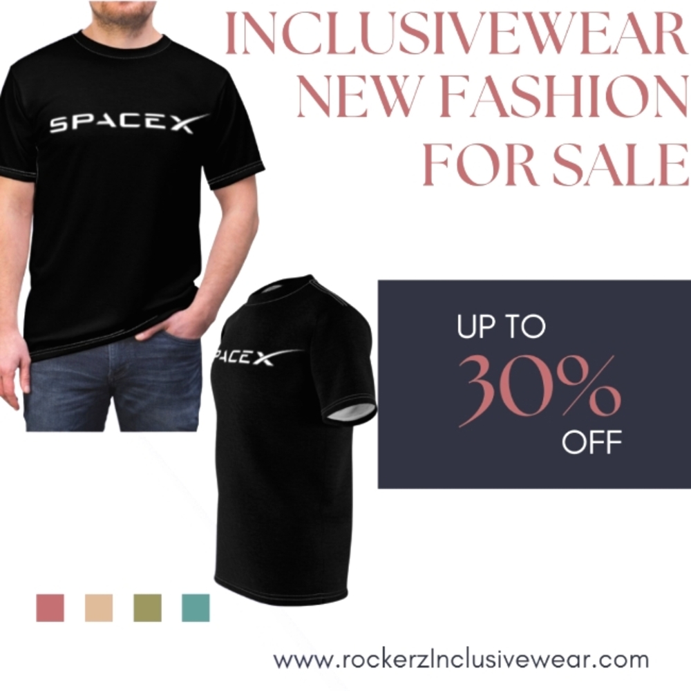 SpaceX UNISEX Cut & Sew Tee